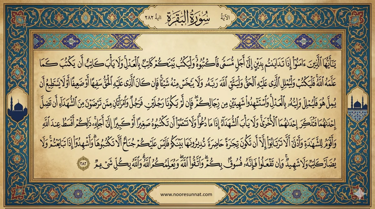 Longest Verse in Quran Ayat Al Dayn (Surah Baqarah v 282) - Eng & Urdu Translation