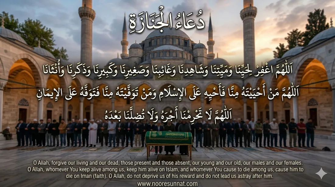 Namaz e Janaza Dua Audio - Allahummaghfirli Hayyina with Translation