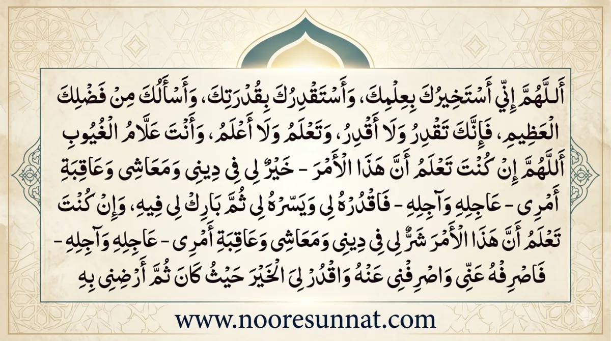 Istikhara Dua Audio with Urdu & English Translation