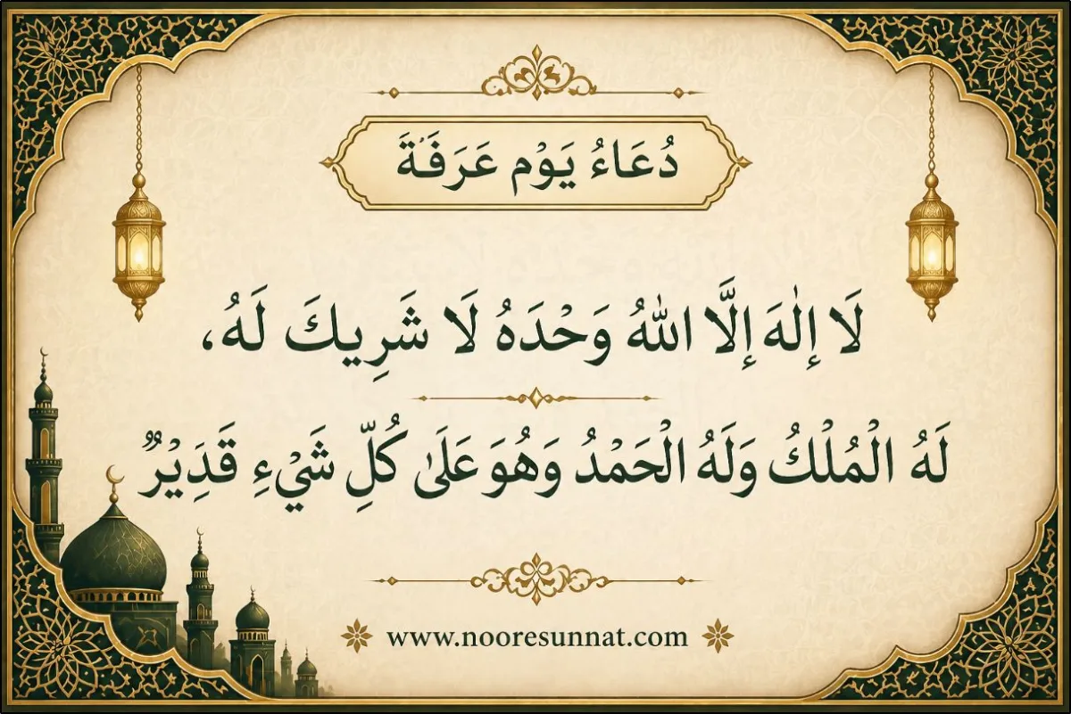 Arafat Day (Arafah) Dua During Hajj with Translation