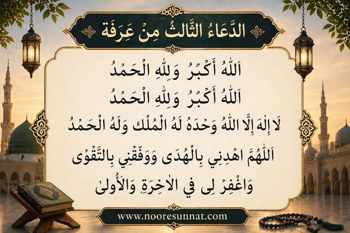 Third Dua of Arafah Day With Translation (Read after Asr)